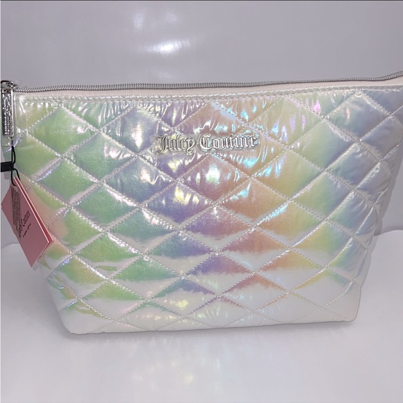 Juicy Couture Bags Juicy Couture White Iridescent Travel Cosmetics